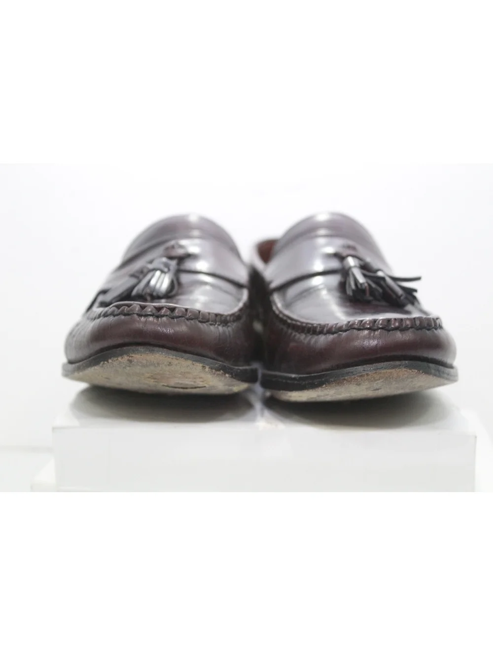 Allen Edmonds Stowe Tassel Loafers Burgundy Brown Dress Shoes Mens Size 8.5 D